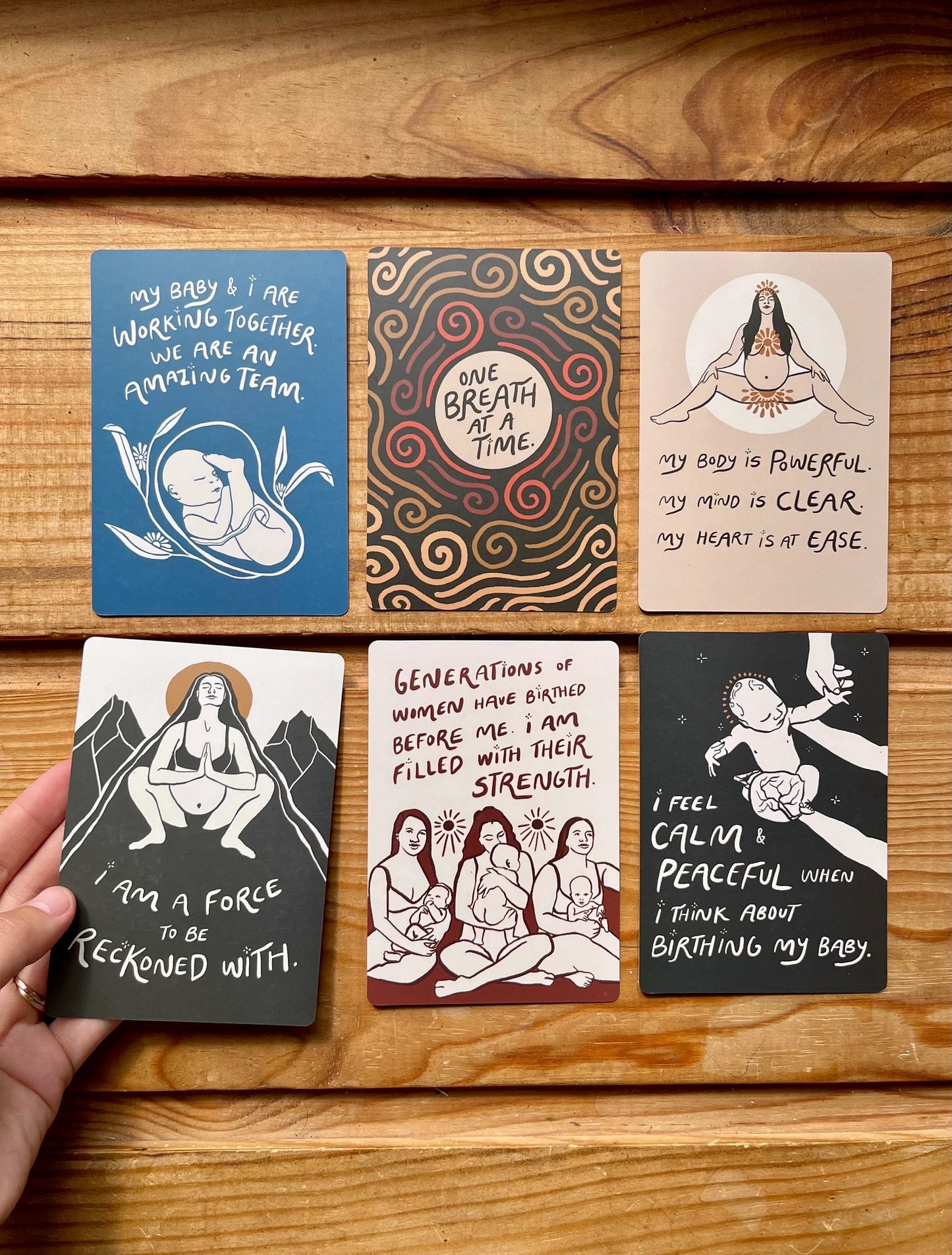 In Full Bloom Birth and Pregnancy Affirmation Cards