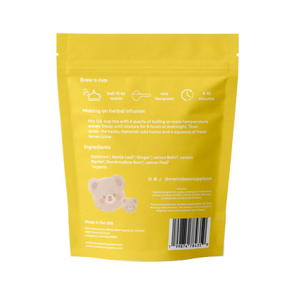 Bright Beginnings Lemon Ginger Herbal Tea - Organic