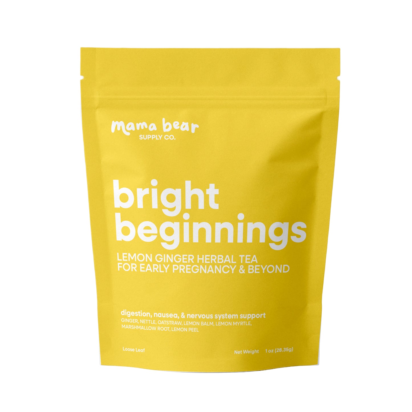 Bright Beginnings Lemon Ginger Herbal Tea