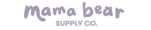 Mama Bear Supply Co. logo in purple on a light background