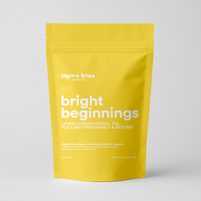 Bright Beginnings Lemon Ginger Herbal Tea - Organic