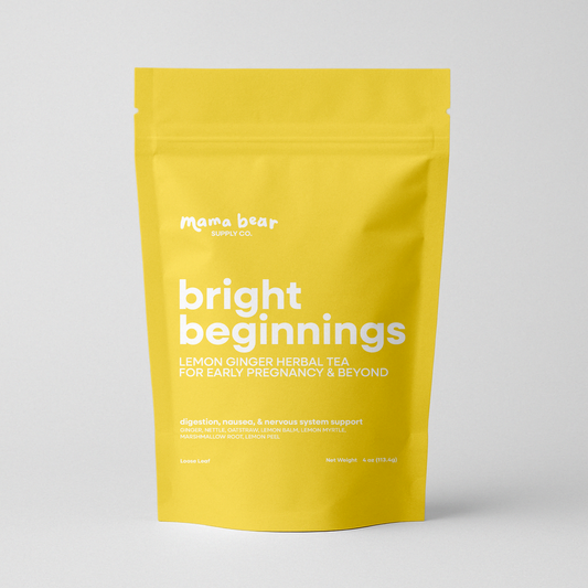 Bright Beginnings Lemon Ginger Herbal Tea - Organic